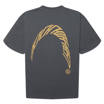 Woodbird Baine Warp T-Shirt Slate Blue