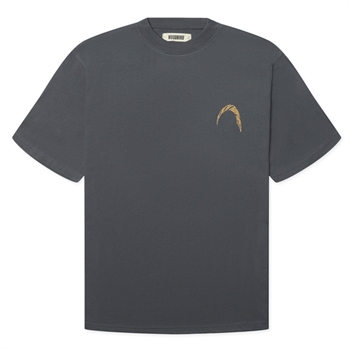 Woodbird Baine Warp T-Shirt Slate Blue