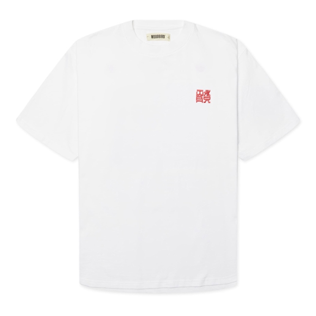 Woodbird Baine HK T-Shirt Hvid