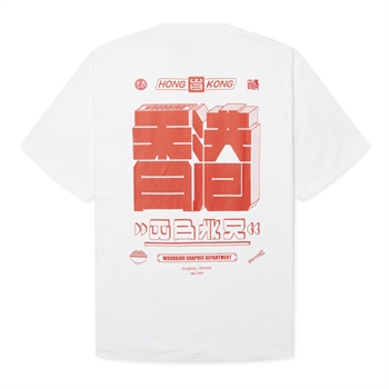 Woodbird Baine HK T-Shirt Hvid