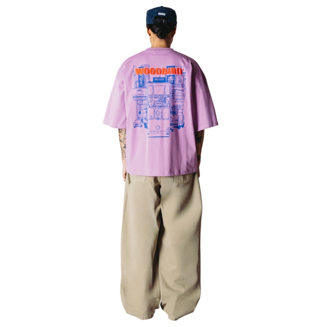 Woodbird Beam Tram T-Shirt Dusty Violet