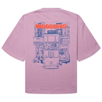 Woodbird Beam Tram T-Shirt Dusty Violet