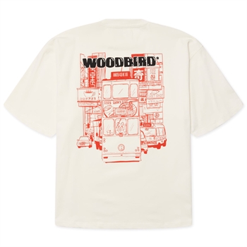 Woodbird Beam Tram T-Shirt Off White