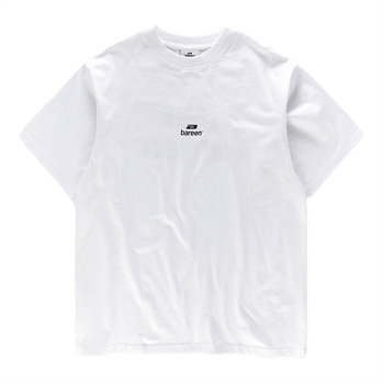 Bareen hvid box fit / oversized t-shirt med logo på front og ryg