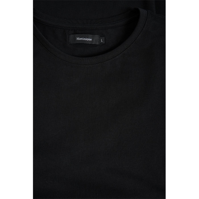 Sort Basis T-Shirt med Stræk fra Matinique.