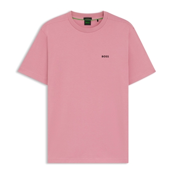 Klassisk pink t-shirt med logo fra BOSS
