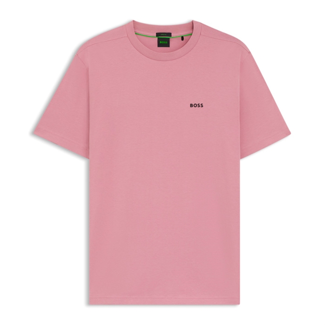 Klassisk pink t-shirt med logo fra BOSS