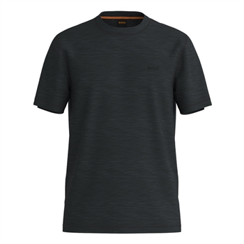 Sort Casual BOSS T-Shirt med Logo.