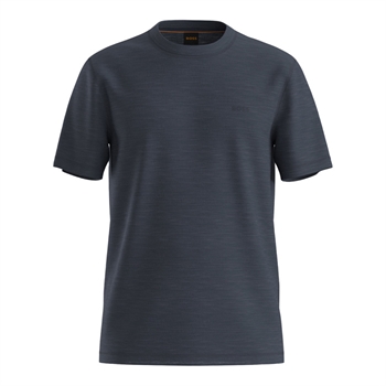 Lækker t-shirt i mørkeblå fra BOSS med logo