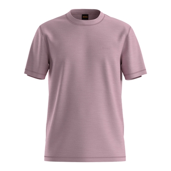 Lækker t-shirt i lyserød fra BOSS med logo