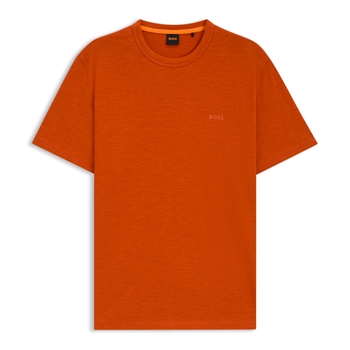 Lækker t-shirt i mørke orange fra BOSS med logo