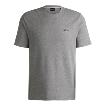 Pæn basic t-shirt i lysegrå fra BOSS