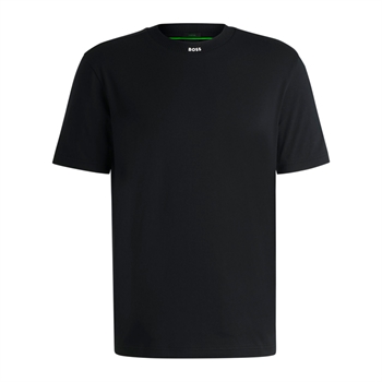 Casuel sort t-shirt med logo fra BOSS