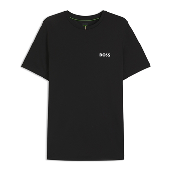 Lækker sports t-shirt i sort med logo fra BOSS