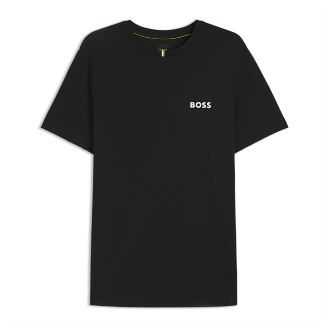 Lækker sports t-shirt i sort med logo fra BOSS