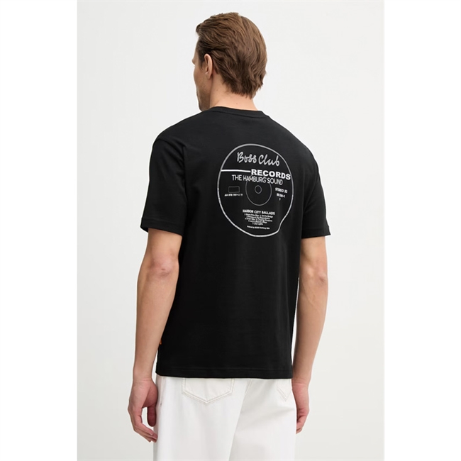 Smart sort t-shirt med print på ryggen fra BOSS