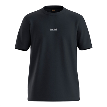 Smart sort t-shirt med print på ryggen fra BOSS