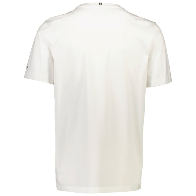Smart hvid t-shirt med print på brystet fra Bison