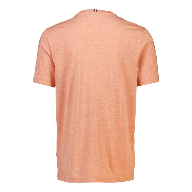 Enkel og pæn t-shirt i orange med print fra Bison