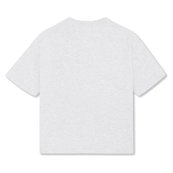 Bareen Box Fit Camo Logo T-Shirt Lysegrå