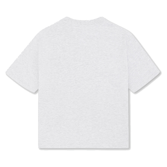 Bareen Box Fit Camo Logo T-Shirt Lysegrå