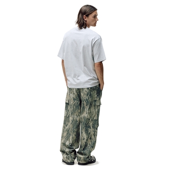 Bareen Box Fit Camo Logo T-Shirt Lysegrå