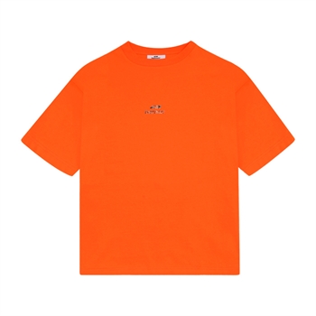 Stilren t-shirt i orange med camo logo fra Bareen