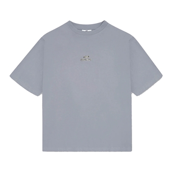 Bareen Box Fit Camo Logo T-Shirt Grå