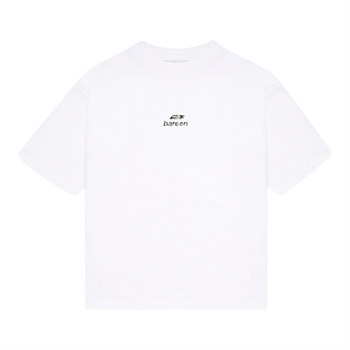 Stilren t-shirt i hvid med camo logo fra Bareen