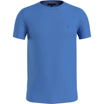 Lækker blå basis T-shirt med stræk fra Tommy Hilfiger.