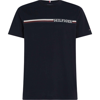 Mørkeblå logo t-shirt i regular fra Tommy Hilfiger.