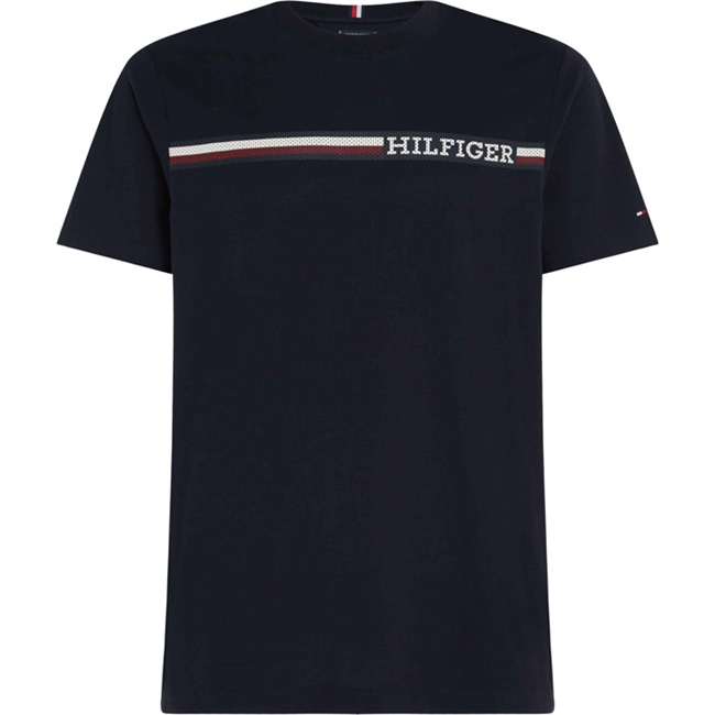 Mørkeblå logo t-shirt i regular fra Tommy Hilfiger.