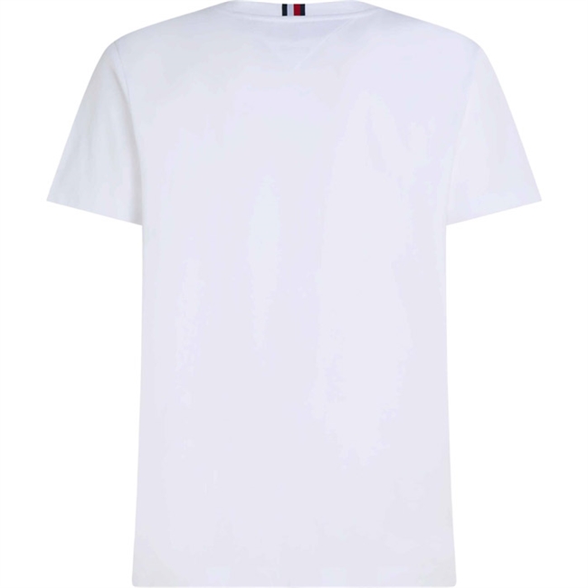 Flot hvid t-shirt med farverigt print på brystet fra Tommy Hilfiger.