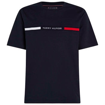 Smart Blå T-Shirt fra Tommy Hilfiger
