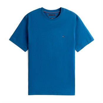 Klassisk blå t-shirt med logo fra Tommy Hilfiger