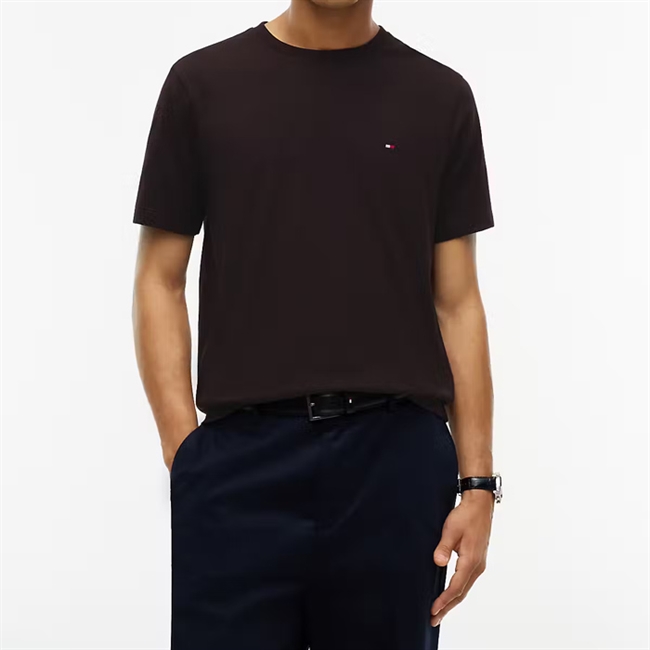 Tommy Hilfiger Regular Fit Solid T-shirt Brun