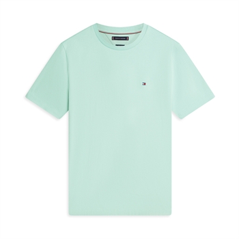 Klassisk mintgrøn t-shirt med logo fra Tommy Hilfiger
