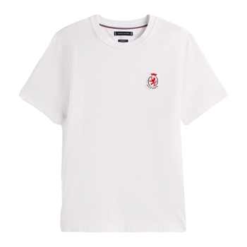 Pæn hvid t-shirt med crest logo fra Tommy Hilfiger