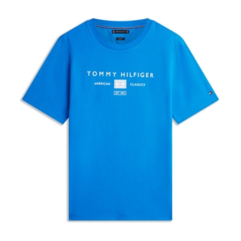 Smart lyseblå t-shirt med logo fra Tommy Hilfiger