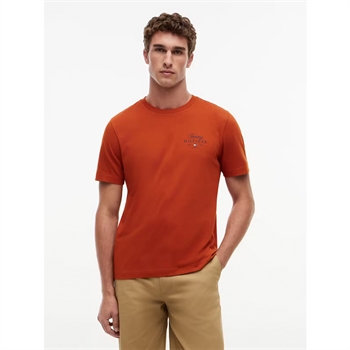 Pæn orange t-shirt med logo fra Tommy Hilfiger