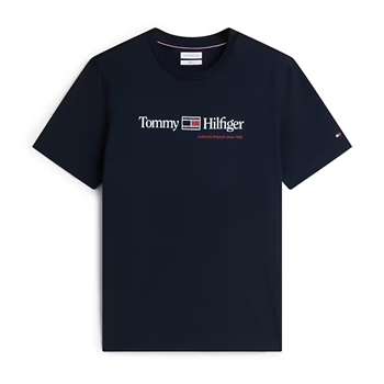 Tommy Hilfiger Brand Love Graphic T-Shirt Navy Blå