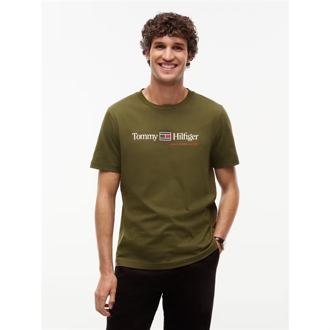 Tommy Hilfiger Brand Love Graphic T-Shirt Grøn