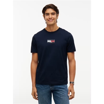 Tommy Hilfiger Flag Tee Brand Love T-Shirt Navy blå