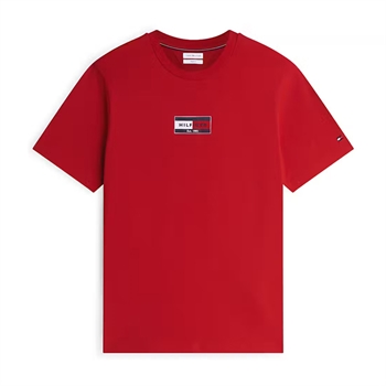Tommy Hilfiger Flag Tee Brand Love T-Shirt Medium Rød