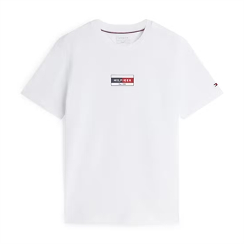 Tommy Hilfiger Flag Tee Brand Love T-Shirt Hvid