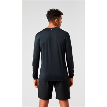 Lækker langærmet sports t-shirt i sort fra Björn Borg med brandets logo på ærmerne