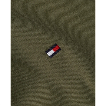 Langærmet Grøn Basis T-Shirt fra Tommy Hilfiger.