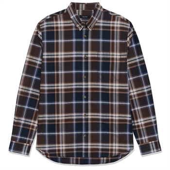 Matinique Matrostol L/S Skjorte Ternet Brun/Blå