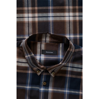 Matinique Matrostol L/S Skjorte Ternet Brun/Blå