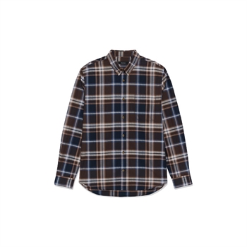 Matinique Matrostol L/S Skjorte Ternet Brun/Blå